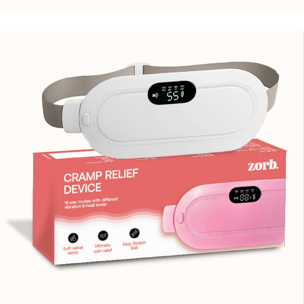 Period Cramp Relief Device for Women – Rechargeable Heating Pad with Vibration