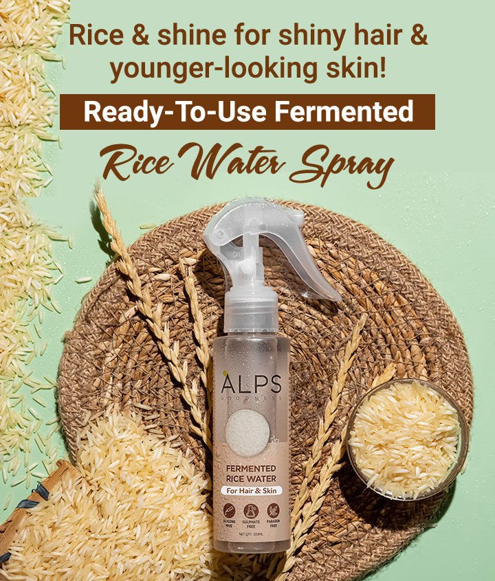 Alps Goodness Fermented Rice Water – Hair & Face Replenishing Keratin Elixir – 100 ml