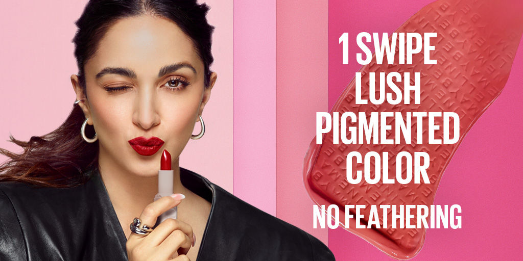 Maybelline New York Serum Lipstick Matte – 8HR Weightless Hydration, Bold Color (Pink 003 – Open Late) – 4.5 gm