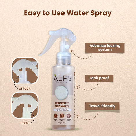 Alps Goodness Fermented Rice Water – Hair & Face Replenishing Keratin Elixir – 100 ml