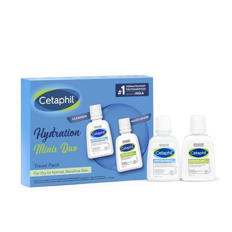 Cetaphil Mini Travel Pack for Sensitive Skin – Face Wash & Moisturizer 50 ml