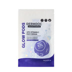 DERMDOC 10% Vitamin C Face Serum Glow Pods (Pack of 20 * 0.5 ml Each) (10 ml) | Potent Face Serum Sachets | Travel-Friendly | Brightening | Fights Dark Spots, Pigmentation & Dull Skin | Serum For Acne