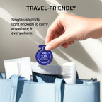 DERMDOC 10% Vitamin C Face Serum Glow Pods (Pack of 20 * 0.5 ml Each) (10 ml) | Potent Face Serum Sachets | Travel-Friendly | Brightening | Fights Dark Spots, Pigmentation & Dull Skin | Serum For Acne