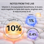 DERMDOC 10% Vitamin C Face Serum Glow Pods (Pack of 20 * 0.5 ml Each) (10 ml) | Potent Face Serum Sachets | Travel-Friendly | Brightening | Fights Dark Spots, Pigmentation & Dull Skin | Serum For Acne