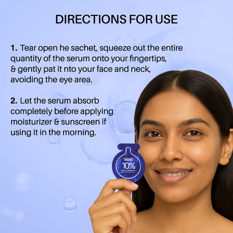 DERMDOC 10% Vitamin C Face Serum Glow Pods (Pack of 20 * 0.5 ml Each) (10 ml) | Potent Face Serum Sachets | Travel-Friendly | Brightening | Fights Dark Spots, Pigmentation & Dull Skin | Serum For Acne