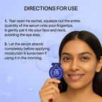 DERMDOC 10% Vitamin C Face Serum Glow Pods (Pack of 20 * 0.5 ml Each) (10 ml) | Potent Face Serum Sachets | Travel-Friendly | Brightening | Fights Dark Spots, Pigmentation & Dull Skin | Serum For Acne