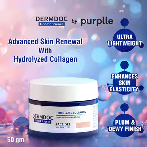 DERMDOC Skin Tightening Face Gel with Hydrolyzed Collagen – 50 g