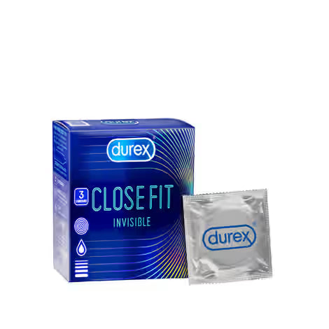 Durex Invisible Close Fit Condoms – 3 Count