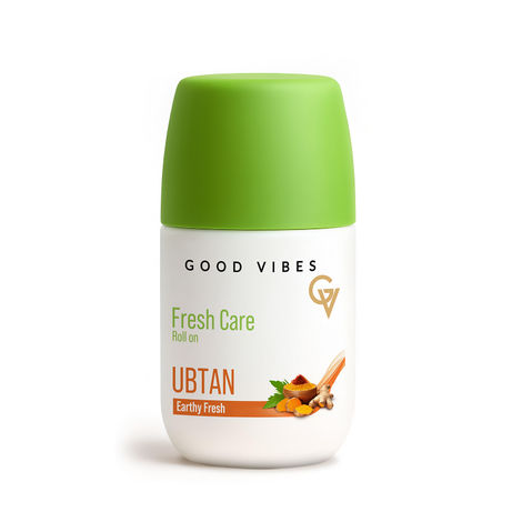 Good Vibes Fresh Care Ubtan Underarm Roll-On – Earthy Fresh, 50 ml