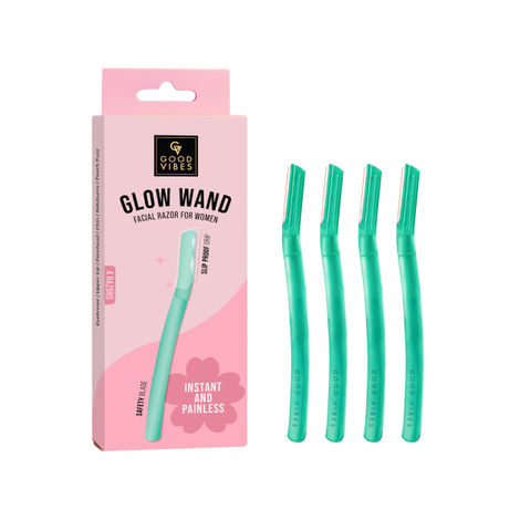 Good Vibes Glow & Facial Razor for Women 4-in-1 – 1 Pc
