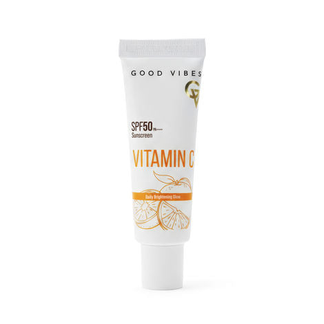 Good Vibes Vitamin C Daily Brightening Glow Sunscreen SPF 50 PA+++ – 50 gm