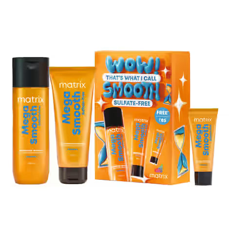 Matrix Mega Smooth Sulfate-Free Hair Care Combo with Free Mini Liquid Mask – 320 gm