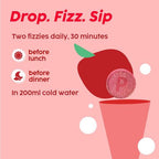 Plix Apple Cider Vinegar Effervescent for Weight Loss, Gut Health & Metabolism – 15 Tablets