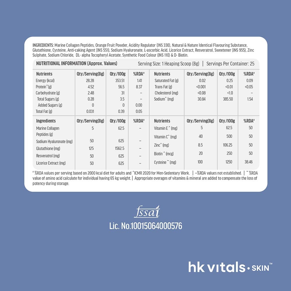 HK Vitals Collagen for Men – Marine Collagen Powder