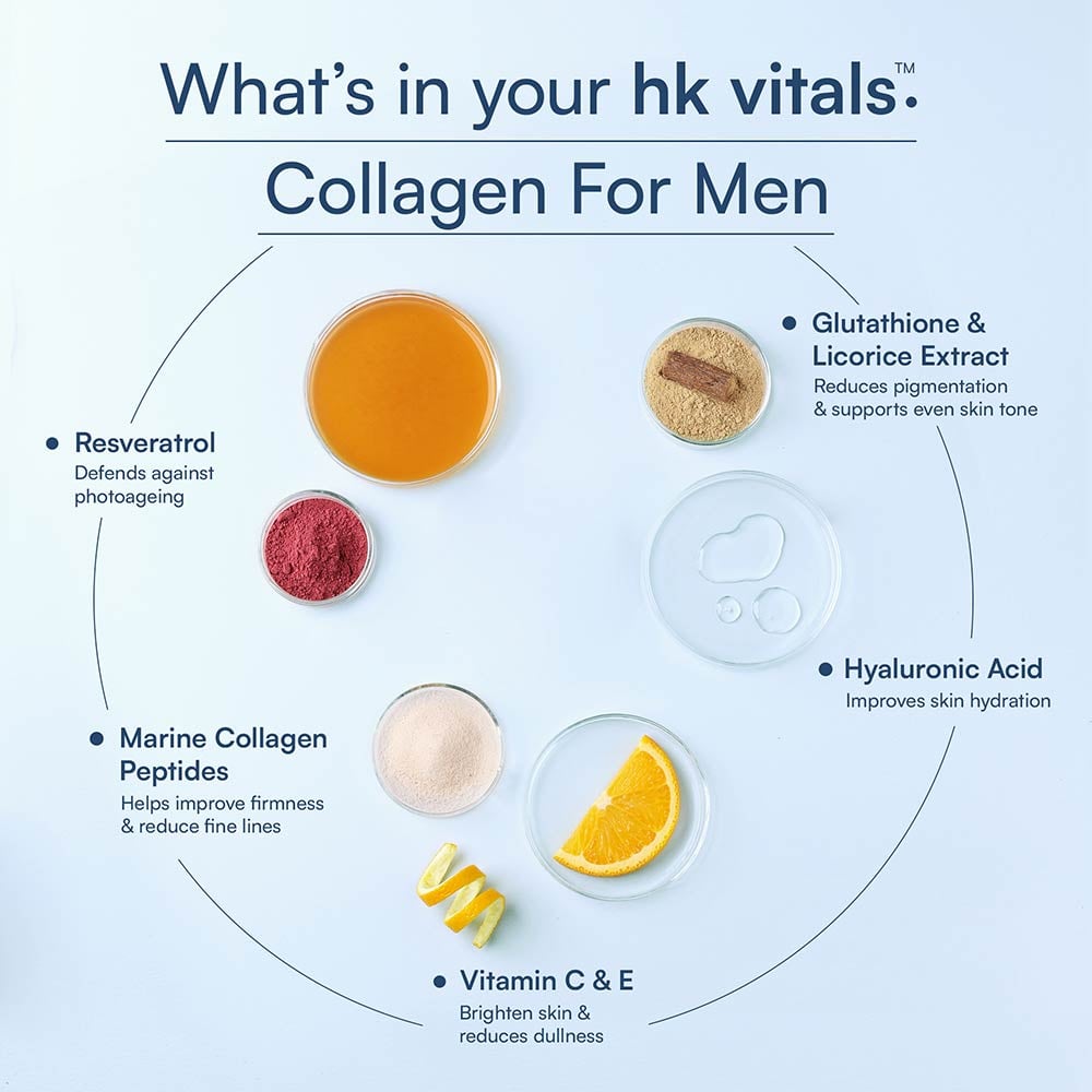 HK Vitals Collagen for Men – Marine Collagen Powder