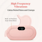 Period Cramp Relief Device for Women – Rechargeable Heating Pad with Vibration