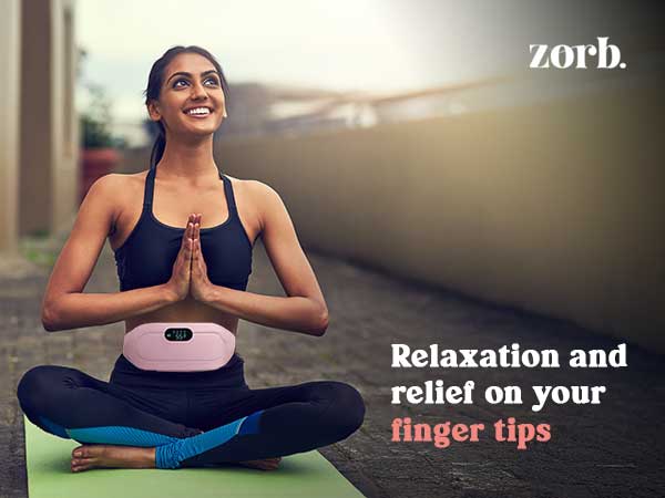 Period Cramp Relief Device for Women – Rechargeable Heating Pad with Vibration