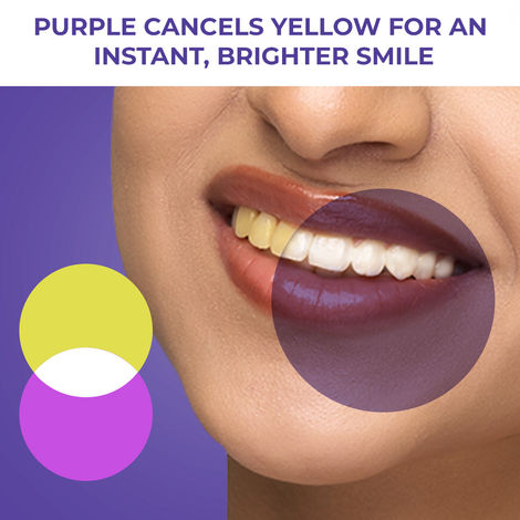 Sanfe Purple Teeth Whitening Gel – Instant Stain Removal & Brightening, 30 gm