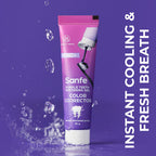 Sanfe Purple Teeth Whitening Gel – Instant Stain Removal & Brightening, 30 gm