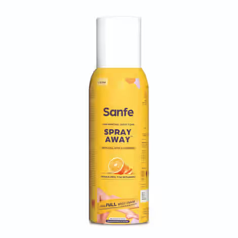 Sanfe Spray Away Hair Removal Spray – Full Body Use (Bikini, Legs, Arms & Underarm), 100 ml
