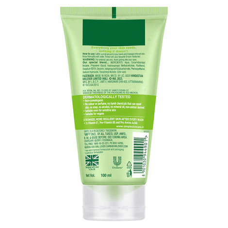 Simple - Kind to Skin Refreshing Facial Wash – 100 ml