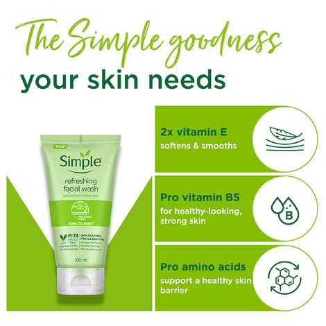 Simple - Kind to Skin Refreshing Facial Wash – 100 ml