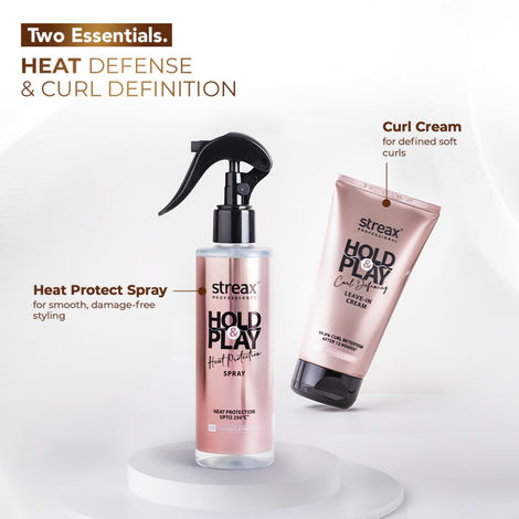 Streax Professional Hold & Play Heat Protection Spray – 200 ml