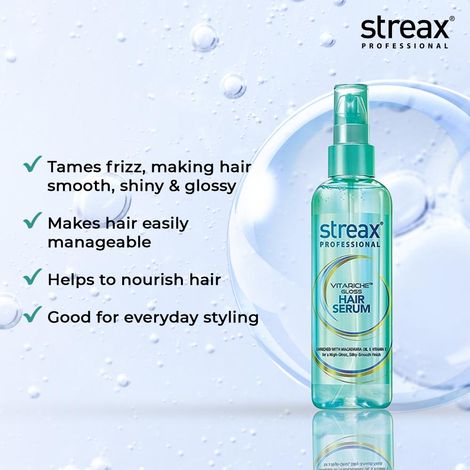Streax Professional VitariChe Gloss Hair Serum – 45 ml