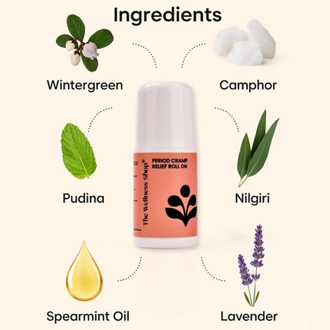 The Wellness Shop Period Cramp Relief Roll-On – 40 ml